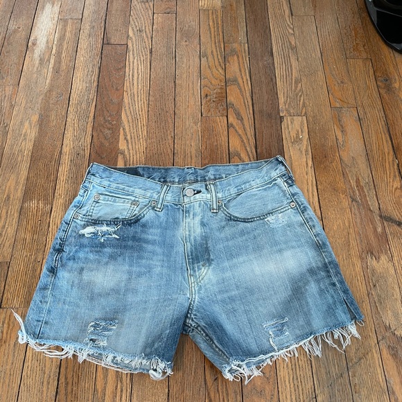 Vintage Levis Distressed Cut Off Jean Shorts - Picture 4 of 4